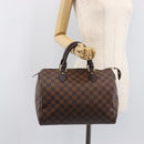 LOUIS VUITTON Damier Ebene Speedy 30 Hand Bag N41364 LV Auth LN098V-23