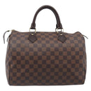LOUIS VUITTON Damier Ebene Speedy 30 Hand Bag N41364 LV Auth LN098V-2