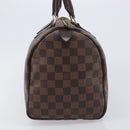 LOUIS VUITTON Damier Ebene Speedy 30 Hand Bag N41364 LV Auth LN098V-3