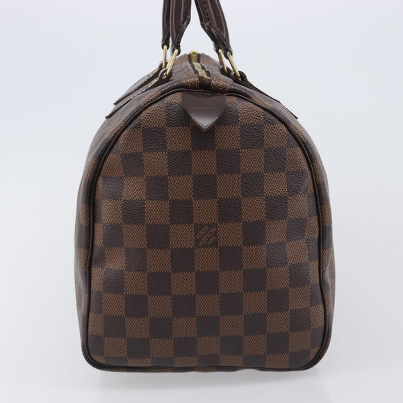 LOUIS VUITTON Damier Ebene Speedy 30 Hand Bag N41364 LV Auth LN098V