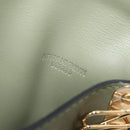 LOEWE Key Case Leather Green Gold Tone Auth LN100M-11