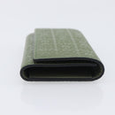 LOEWE Key Case Leather Green Gold Tone Auth LN100M-3