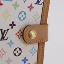 LOUIS VUITTON Multicolor Agenda PM Day Planner Cover White R20896 LV Auth LN102-18