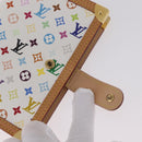 LOUIS VUITTON Multicolor Agenda PM Day Planner Cover White R20896 LV Auth LN102-7