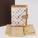 LOUIS VUITTON Multicolor Agenda PM Day Planner Cover White R20896 LV Auth LN102-12