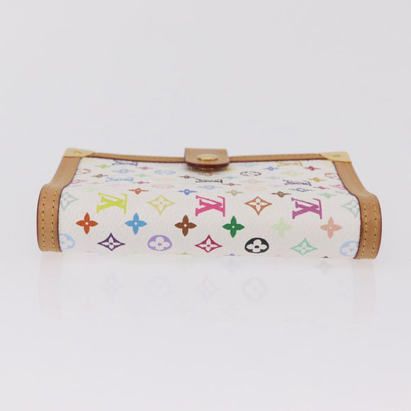 LOUIS VUITTON Multicolor Agenda PM Day Planner Cover White R20896 LV Auth LN102