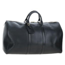 LOUIS VUITTON Epi Keepall 50 Boston Bag Noir M42962 LV Auth LN106V-1