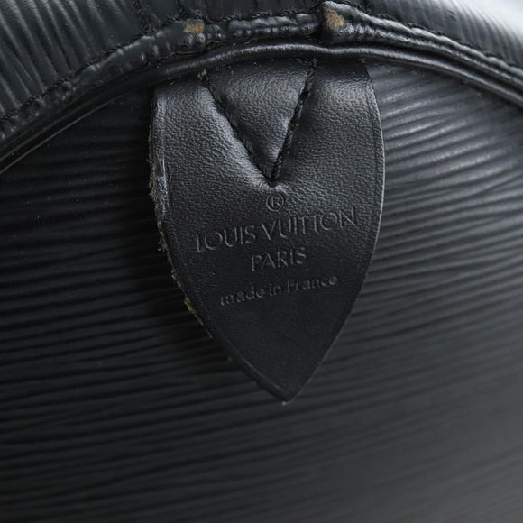 LOUIS VUITTON Epi Keepall 50 Boston Bag Noir M42962 LV Auth LN106V