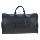 LOUIS VUITTON Epi Keepall 50 Boston Bag Noir M42962 LV Auth LN106V-3