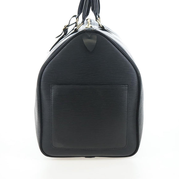 LOUIS VUITTON Epi Keepall 50 Boston Bag Noir M42962 LV Auth LN106V