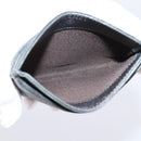 CHANEL Matelasse Card Case Lamb Skin Gray Silver CC Auth LN111-10