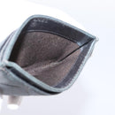 CHANEL Matelasse Card Case Lamb Skin Gray Silver CC Auth LN111-17