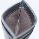 CHANEL Matelasse Card Case Lamb Skin Gray Silver CC Auth LN111-18