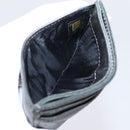 CHANEL Matelasse Card Case Lamb Skin Gray Silver CC Auth LN111-19