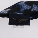 LOUIS VUITTON Monogram Headband Sowa Hair Band Silk Navy M77432 LV Auth LN112V-6