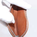HERMES Coin Purse Leather Brown Silver Auth LN115A-10