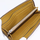 LOEWE Long Wallet Leather Brown Silver Auth LN116V-17