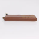 LOEWE Long Wallet Leather Brown Silver Auth LN116V-9
