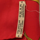 HERMES Carre 90 Scarf Silk Red Beige ""LES CAVALIERS D'OR"" Auth LN117-16