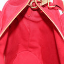 PRADA Wicker Hand Bag Rattan 2way Red Gold Auth LN124SAM-24