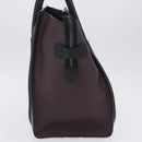 CELINE Luggage Mini Shopper Hand Bag Leather Turquoise Blue Auth LN125SAM-5