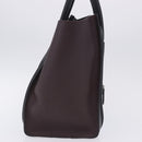 CELINE Luggage Mini Shopper Hand Bag Leather Turquoise Blue Auth LN125SAM-6