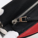 LOEWE Puzzle Bag Medium Hand Bag Leather 2way Red Silver Auth LN127M-23