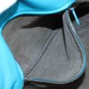 BOTTEGA VENETA INTRECCIATO Shoulder Bag Leather Turquoise Blue Auth LN128V-27