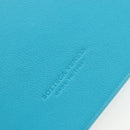 BOTTEGA VENETA INTRECCIATO Shoulder Bag Leather Turquoise Blue Auth LN128V-30