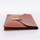 LOUIS VUITTON Epi Porte Documents Senatur Briefcase Brown M54453 LV Auth LN129-4