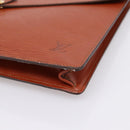 LOUIS VUITTON Epi Porte Documents Senatur Briefcase Brown M54453 LV Auth LN129-7