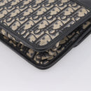 Christian Dior Trotter Canvas Oblique 30 Montaigne Bag Navy Gold Auth LN131A-12