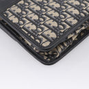 Christian Dior Trotter Canvas Oblique 30 Montaigne Bag Navy Gold Auth LN131A-13