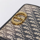 Christian Dior Trotter Canvas Oblique 30 Montaigne Bag Navy Gold Auth LN131A-17