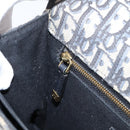 Christian Dior Trotter Canvas Oblique 30 Montaigne Bag Navy Gold Auth LN131A-22