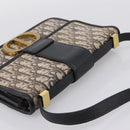 Christian Dior Trotter Canvas Oblique 30 Montaigne Bag Navy Gold Auth LN131A-6