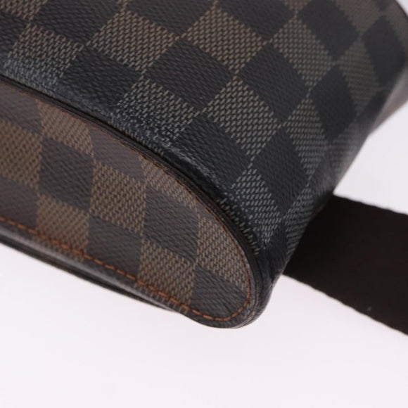 LOUIS VUITTON Damier Ebene Geronimos Shoulder Bag N51994 LV Auth LN135