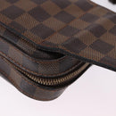 LOUIS VUITTON Damier Ebene Geronimos Shoulder Bag N51994 LV Auth LN135-19