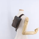 LOUIS VUITTON Damier Ebene Geronimos Shoulder Bag N51994 LV Auth LN135-27