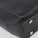 Vivienne Westwood Hand Bag Leather 2way Black Gold Auth LN142A-18