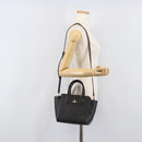 Vivienne Westwood Hand Bag Leather 2way Black Gold Auth LN142A-28