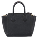 Vivienne Westwood Hand Bag Leather 2way Black Gold Auth LN142A-2