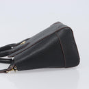 Vivienne Westwood Hand Bag Leather 2way Black Gold Auth LN142A-4
