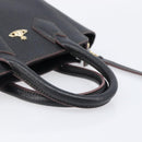 Vivienne Westwood Hand Bag Leather 2way Black Gold Auth LN142A-7