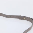 Salvatore Ferragamo Gancini Hand Bag Leather 2way Gray Gold Auth LN143-18