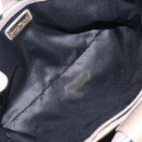 Salvatore Ferragamo Gancini Hand Bag Leather 2way Gray Gold Auth LN143-11