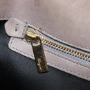 Salvatore Ferragamo Gancini Hand Bag Leather 2way Gray Gold Auth LN143-27