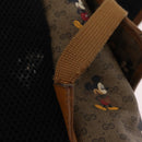 GUCCI Micro GG Supreme GUCCIxDisney Bag PVC Beige Gold 603898 Auth LN145-14
