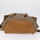 GUCCI Micro GG Supreme GUCCIxDisney Bag PVC Beige Gold 603898 Auth LN145-15