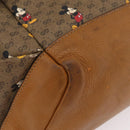 GUCCI Micro GG Supreme GUCCIxDisney Bag PVC Beige Gold 603898 Auth LN145-16